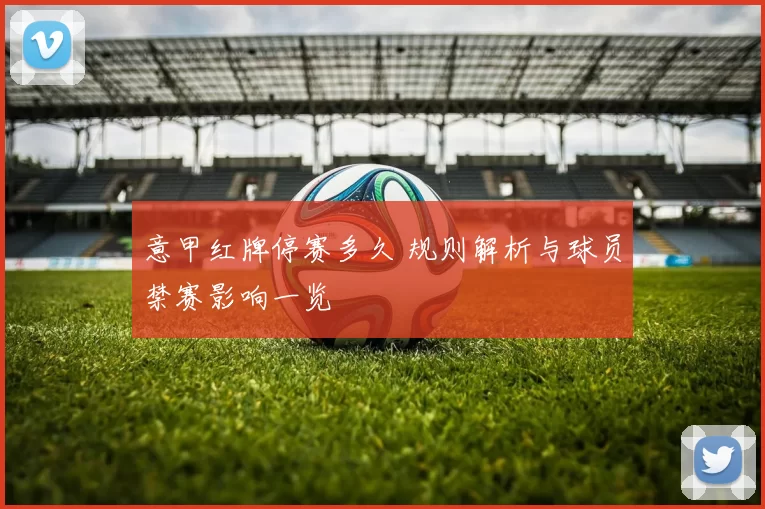 意甲红牌停赛多久 规则解析与球员禁赛影响一览